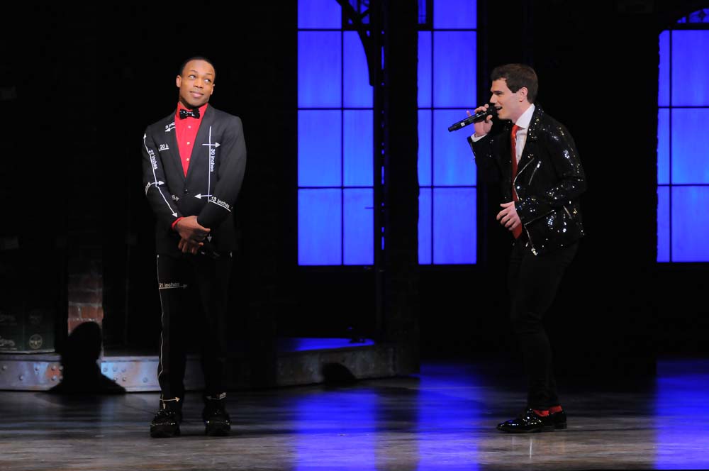 A scene from Kinky Boots on Broadway 