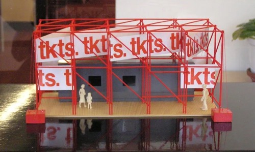 A model of the original TKTS Times Square