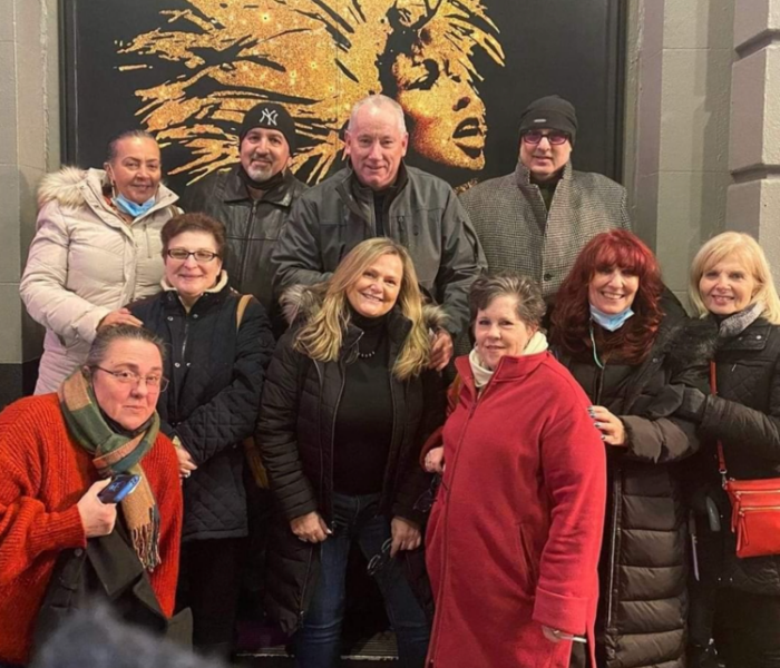 Participants in the TDF Veterans Theatregoing Program at Tina: The Tina Turner Musical