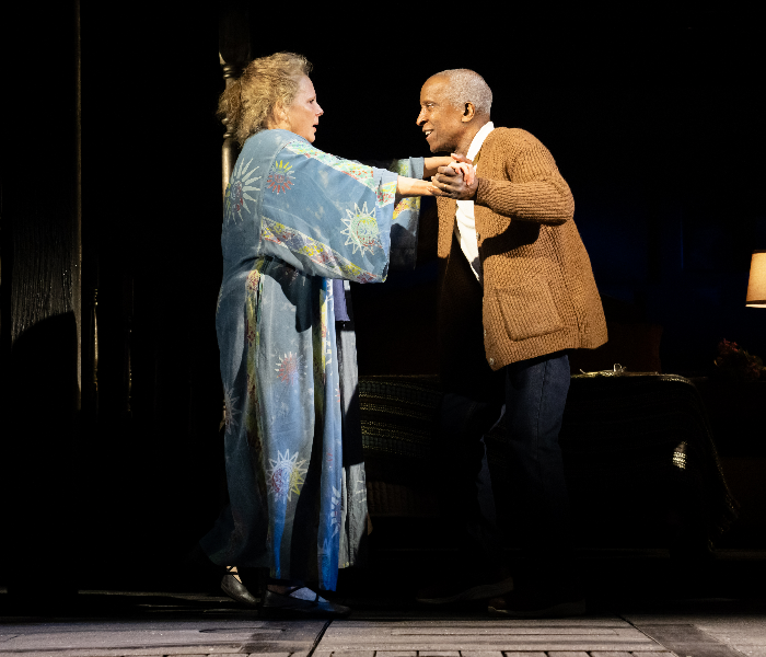 Maryann Plunkett and Dorian Harewood in The Notebook on Broadway. Photo by Julieta Cervantes. 
