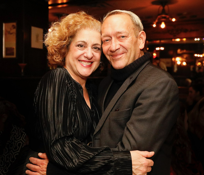 Mary Testa and Michael John LaChiusa at the opening night part for The Gardens of Anuncia. Photo by Chasi Annexy.