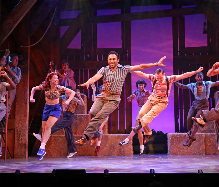Corbin Bleu and the cast of Summer Stock at Goodspeed Musicals, which runs through late August. Photo courtesy of the theatre.