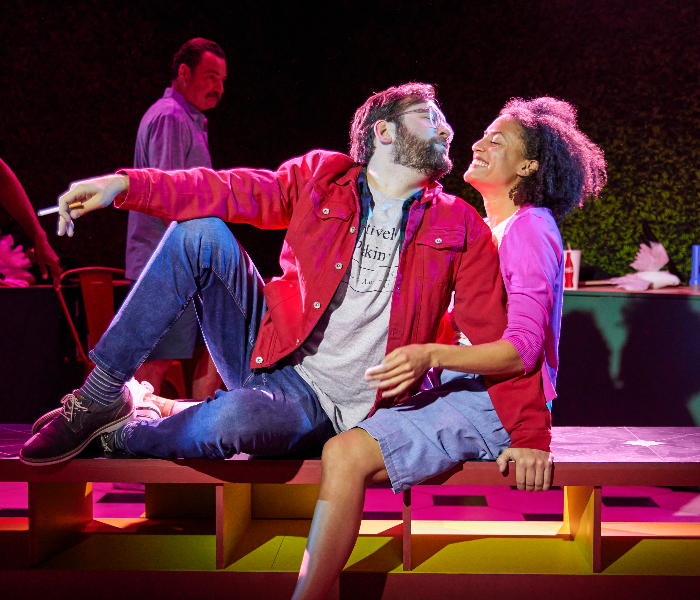 Drew Lewis and Brittany K. Allen in Redwood at Ensemble Studio Theatre. Photo by Jeremy Daniel