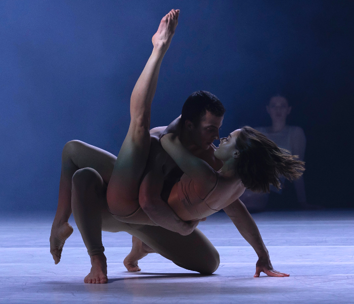 Jacopo Grabar and Emily Seymour from Sydney Dance Company, which is performing at The Joyce this month. Photo by Pedro Greig.