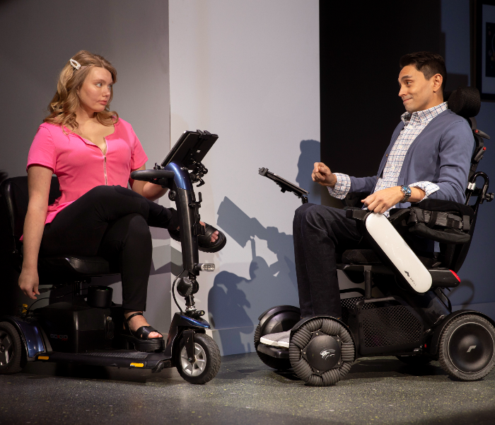 Madison Ferris and Danny J Gomez in All of Me at The New Group Off Broadway. Photo by Monique Carboni
