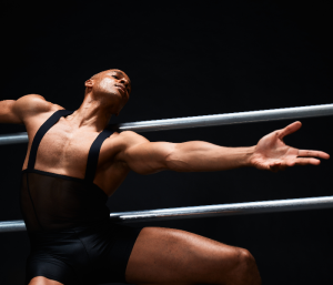 Yannick Lebrun from Alvin Ailey American Dance Theater. The venerable troupe is performing at BAM this month. Photo by Paul Kolnik.