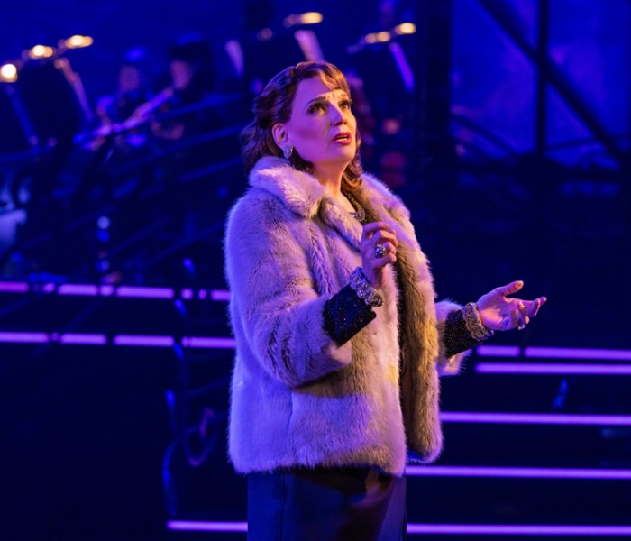 Beth Leavel performing "The Ladies Who Lunch" in Stephen Sondheim's Old Friends. Photo by Matthew Murphy.