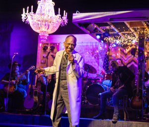 Thom Sesma as Dr. Thomas Noguchi in Dead Outlaw. Photo by Matthew Murphy.