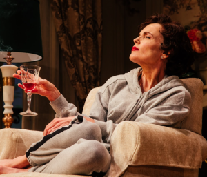 Elizabeth McGovern as Ava Gardner in Ava: The Secret Conversations, which begins performances Off Broadway this month. Photo by Jeff Lorch.