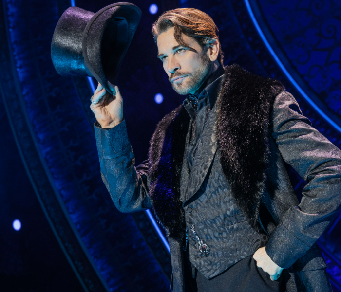 Andy Karl as The Duke in Moulin Rouge! The Musical on Broadway. Photo by Matthew Murphy.