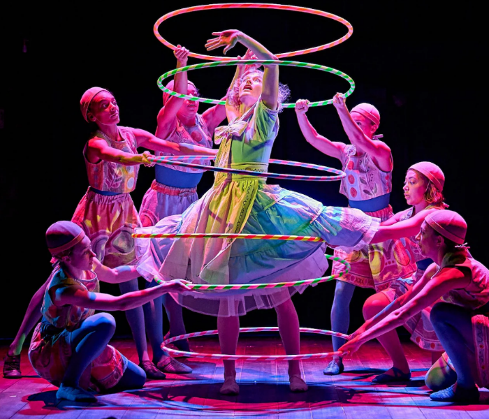 The new family musical Ballet Shoes, which is streaming courtesy of National Theatre at Home. Photo by Manuel Harlan.